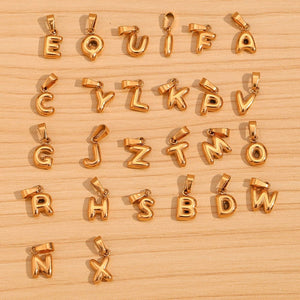 MINI BUBBLE LETTER NECKLACES